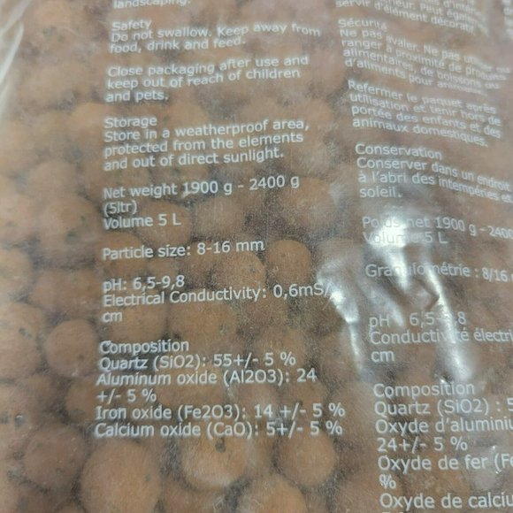 IKEA ODLA Natural Potted Plant Growing Media Expanded Clay Pellets 3.5 lb Brown - Picture 7 of 8